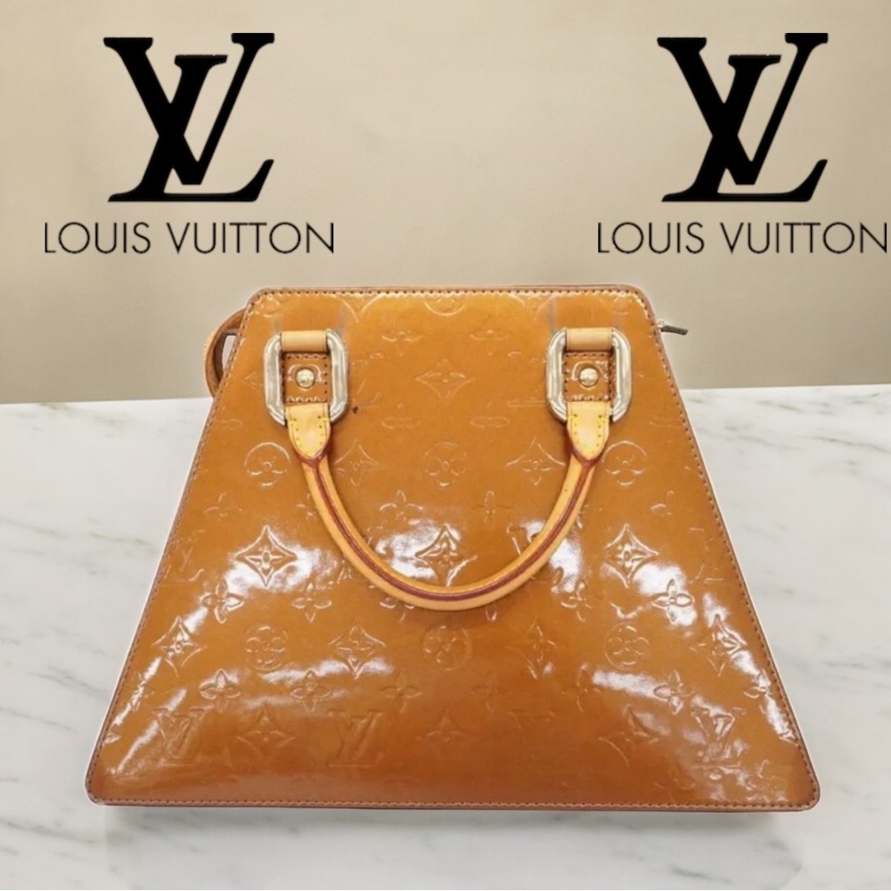 Louis Vuitton Forsyth Bronze Patent Leather Bag